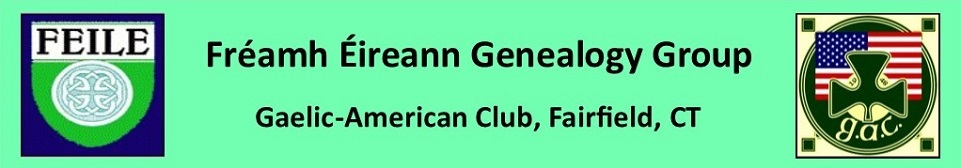 Fréamh Éireann Genealogy Group, Fairfield CT logo