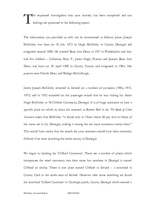 Sample report, 4/20/028