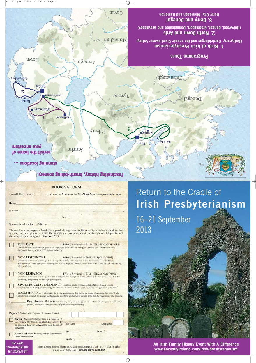 Family History Conference - 2013 (1 Page Flyer)