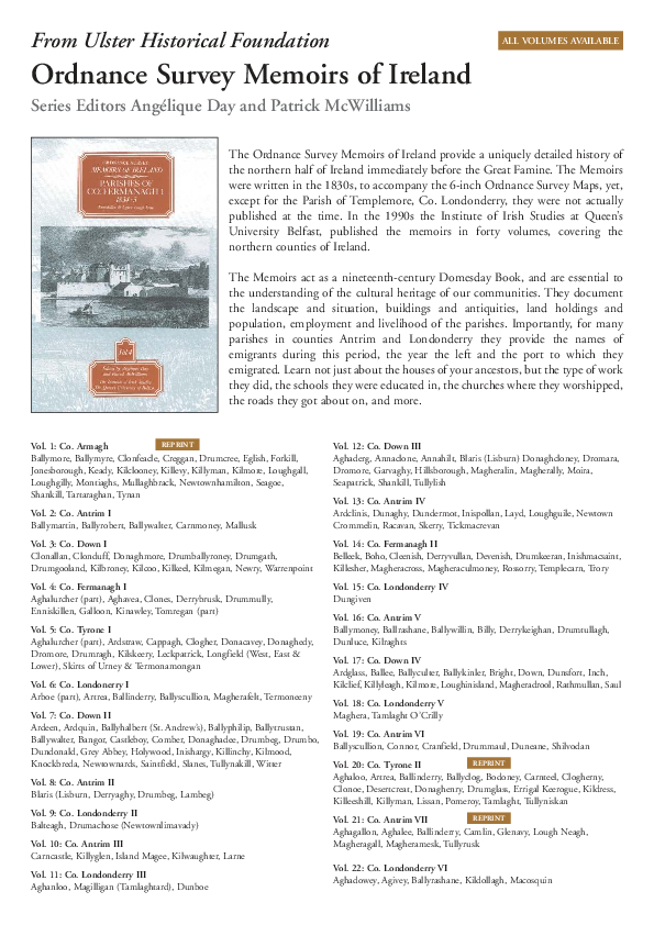Ordnance Survey Memoir Collection
