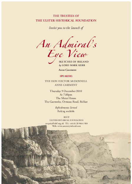 Sketches of Ireland Book Launch Flyer