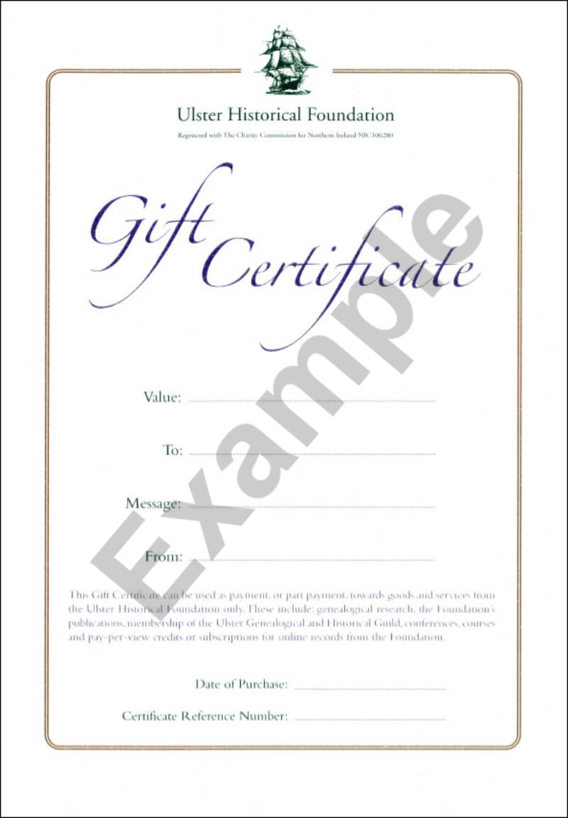Gift Cert Example