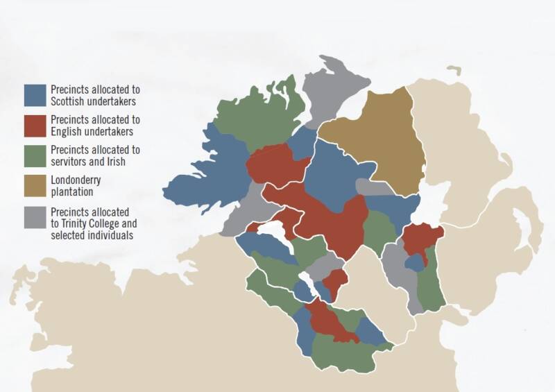 Plantation lands distribution map
