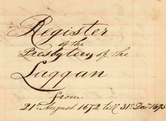Laggan Presbytery minutes page