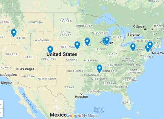 USA lecture tour itinerary March 2014