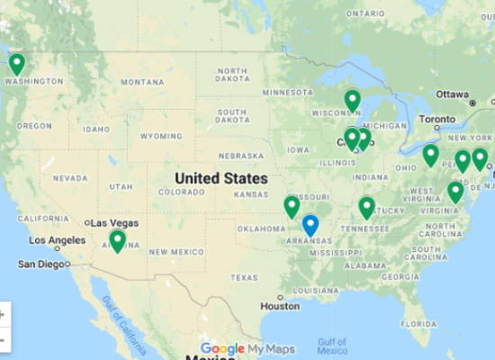 USA lecture tour itinerary March 2017